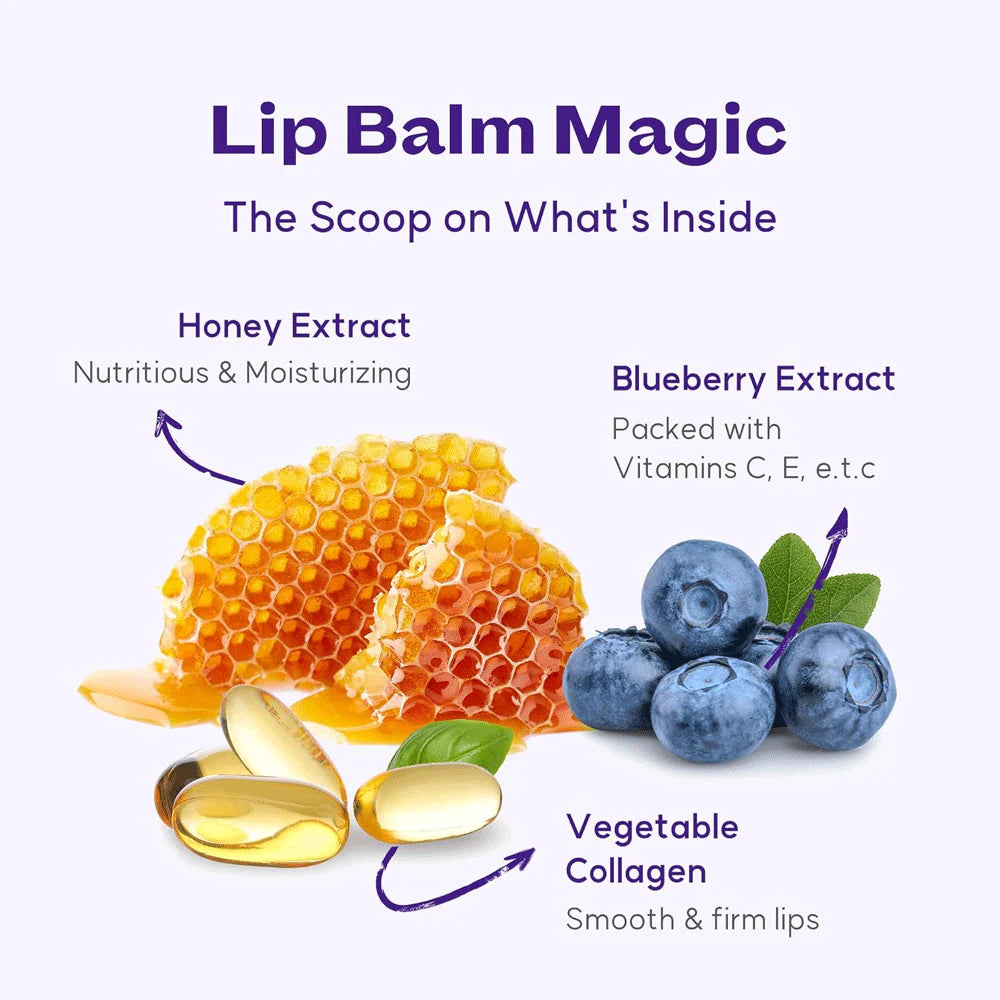 Blueberry Hydrating Honey Lip Balm (Tube)