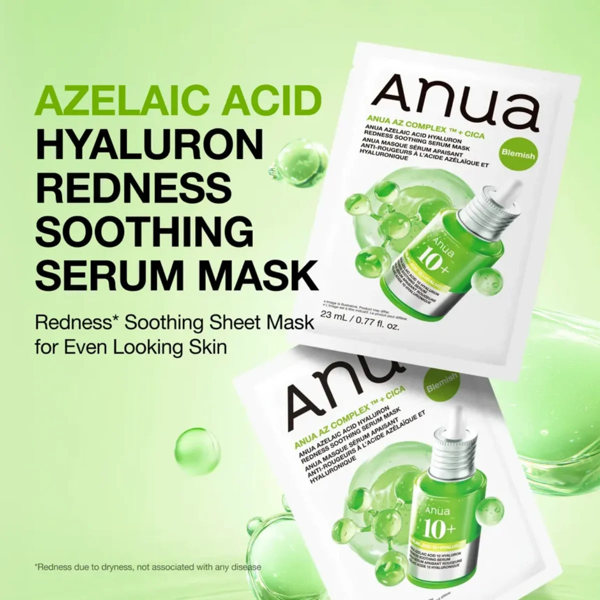 Azelaic Acid Hyaluron Redness Soothing Serum Mask