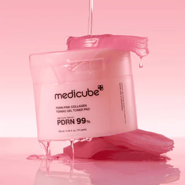 PDRN Pink Collagen Toning Gel Toner Pad