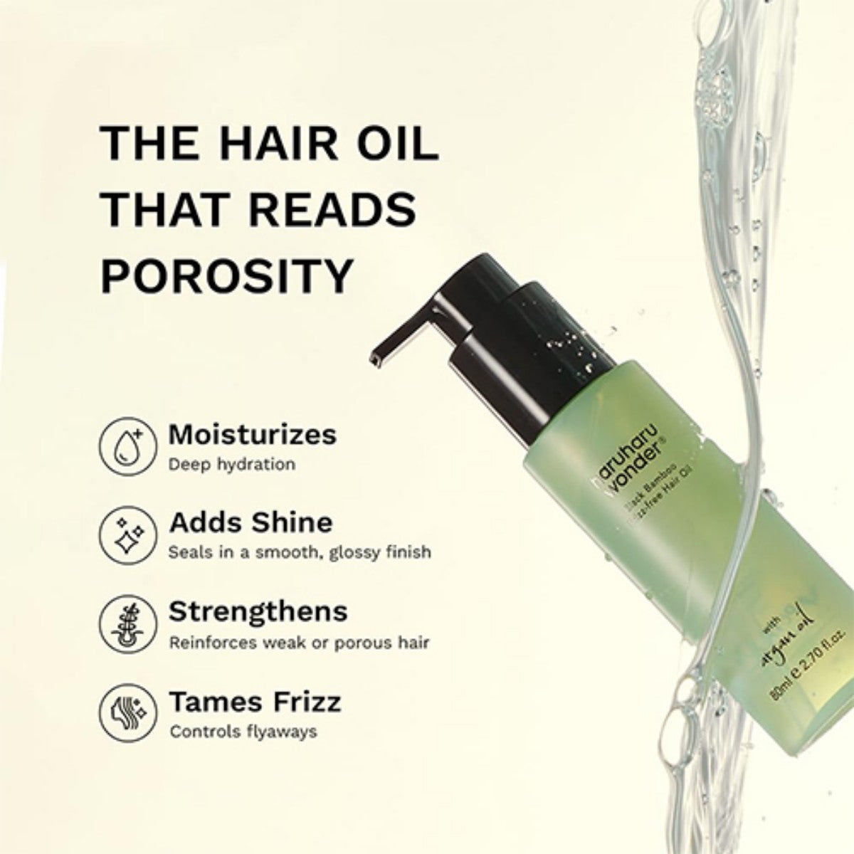 Black Bamboo Frizz-free Hair Oil