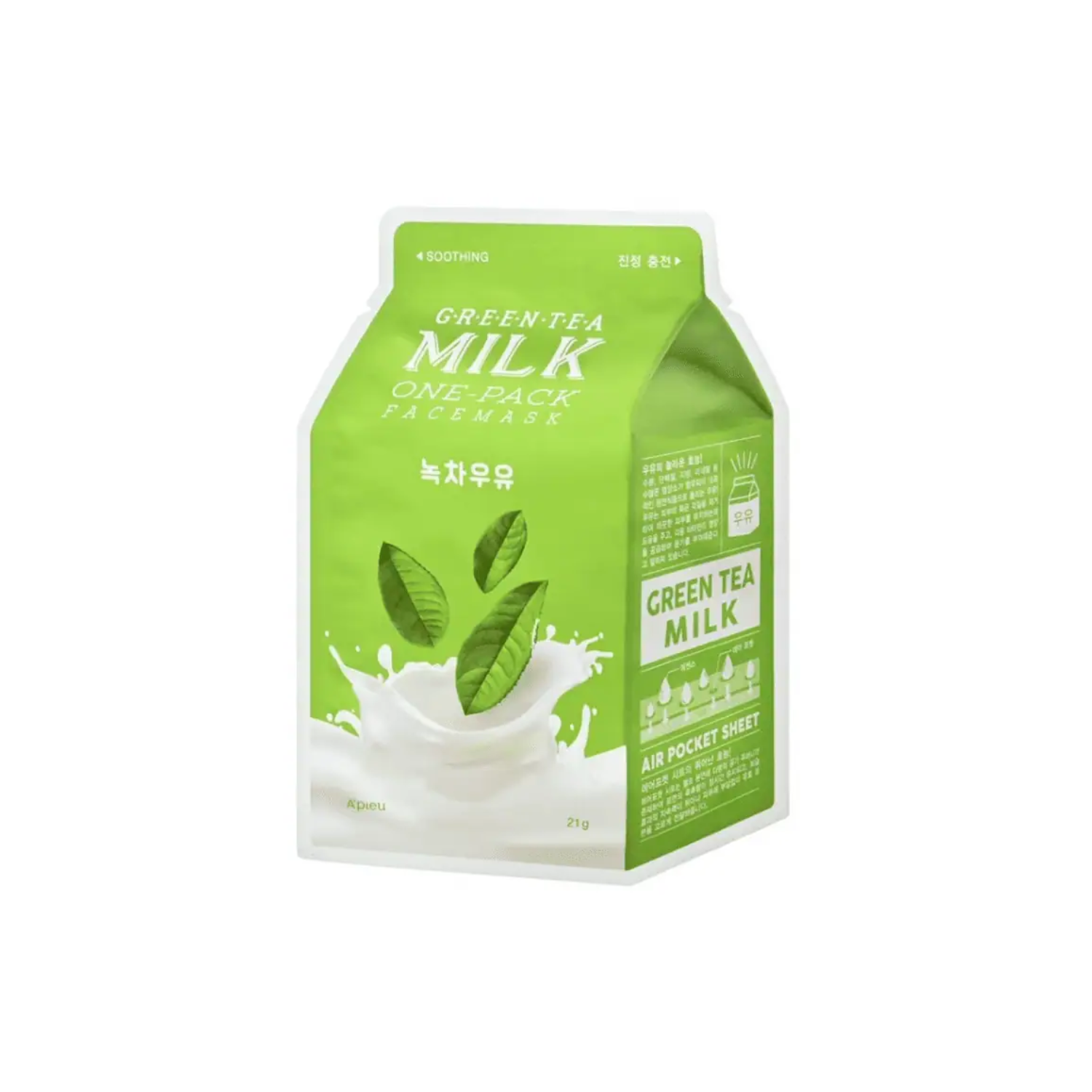 Green Tea Milk One-Pack Facemask