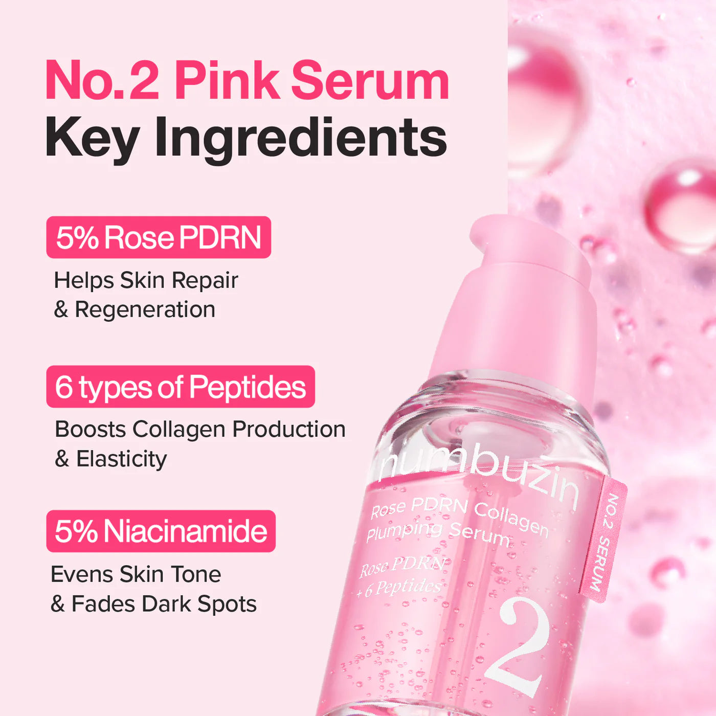 Rose PDRN Collagen Plumping Serum