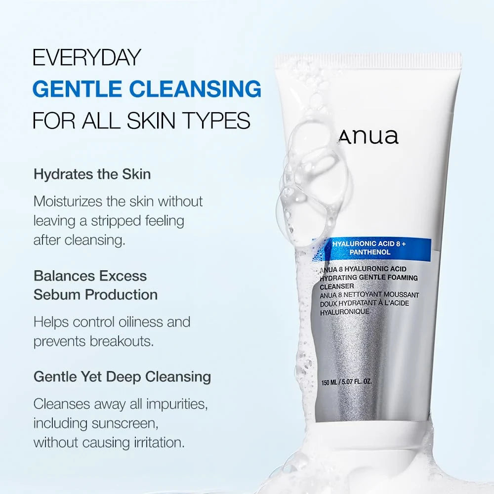 8 Hyaluronic Acid Moisturizing Gentle Gel Cleanser