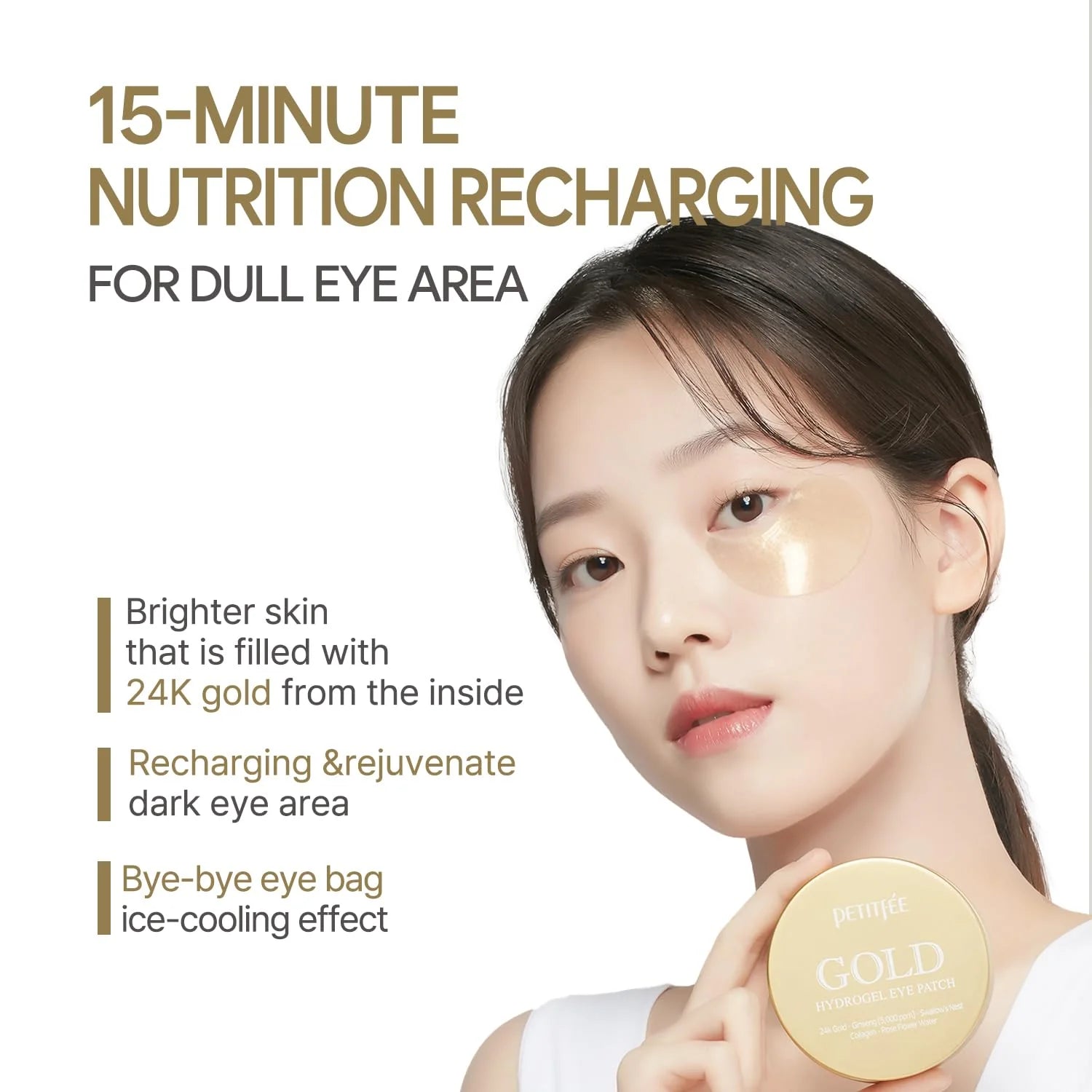 Gold Hydrogel Eye Patch