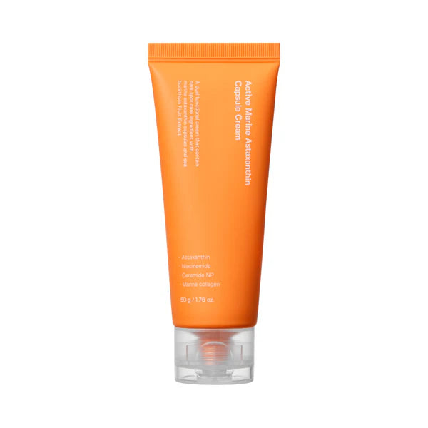 Active marine astaxanthin capsule cream