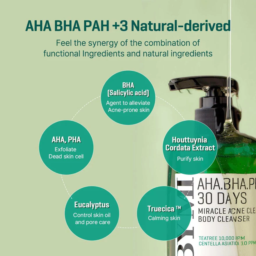 AHA BHA PHA 30 Days Miracle Acne Clear Body Cleanser