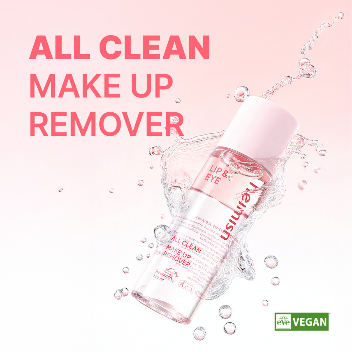 Lip & Eye All Clean Make Up Remover