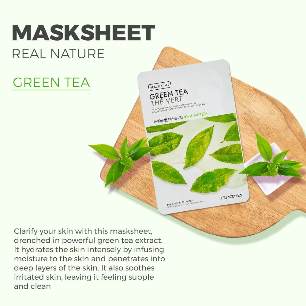 Real Nature Sheet Mask Green Tea