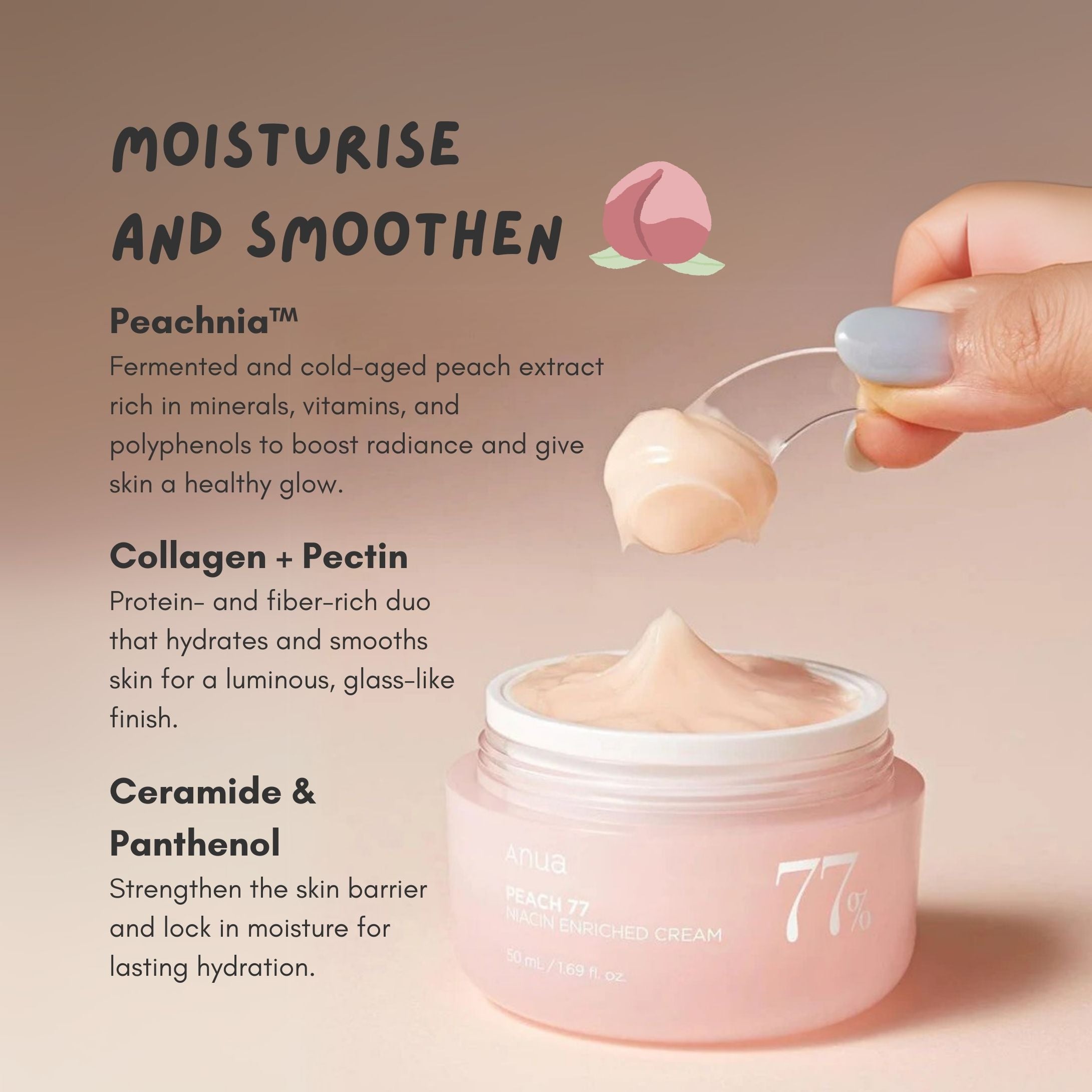Peach 77 Niacin Enriched Cream