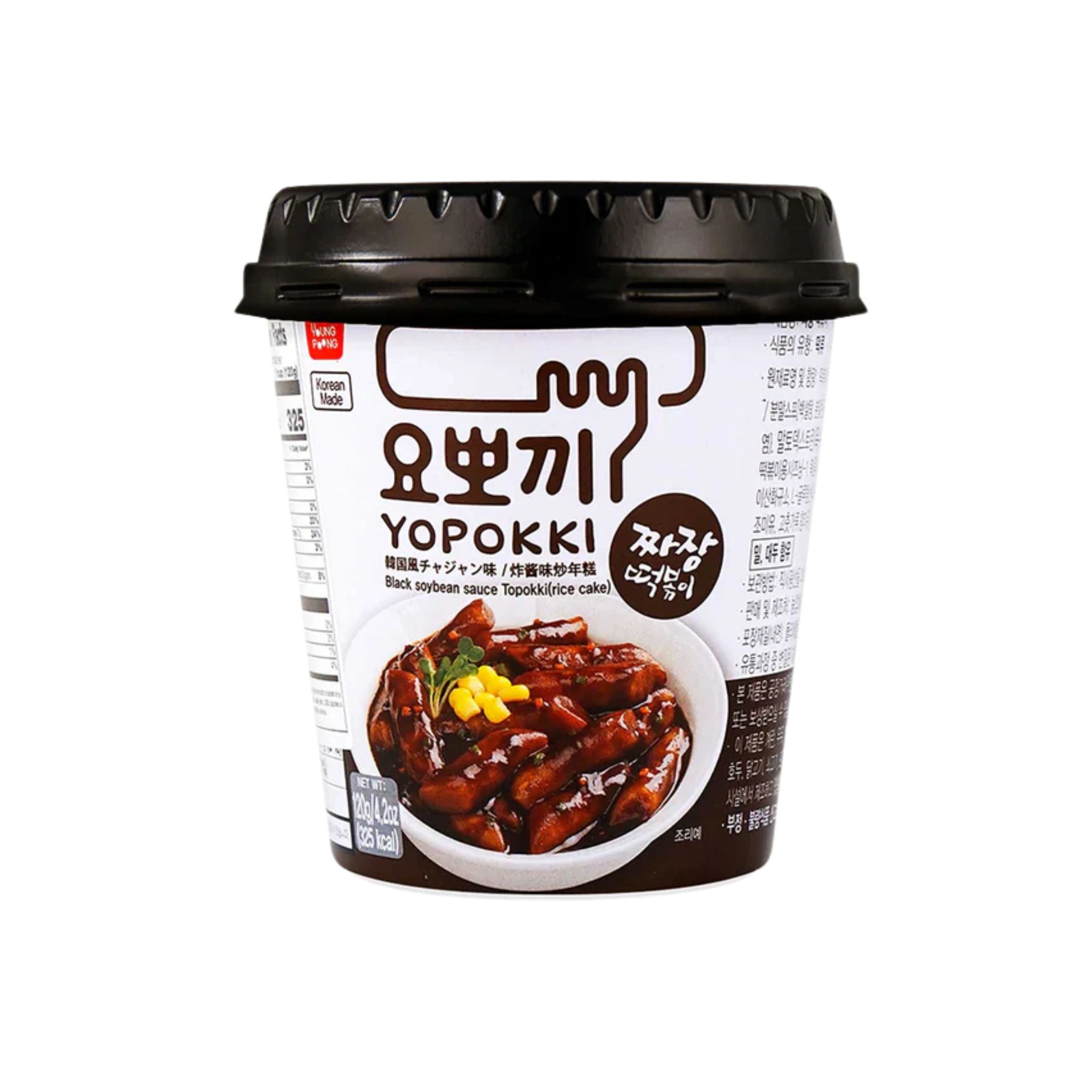 Ricecake Cup Black Soybean Sauce Topokki