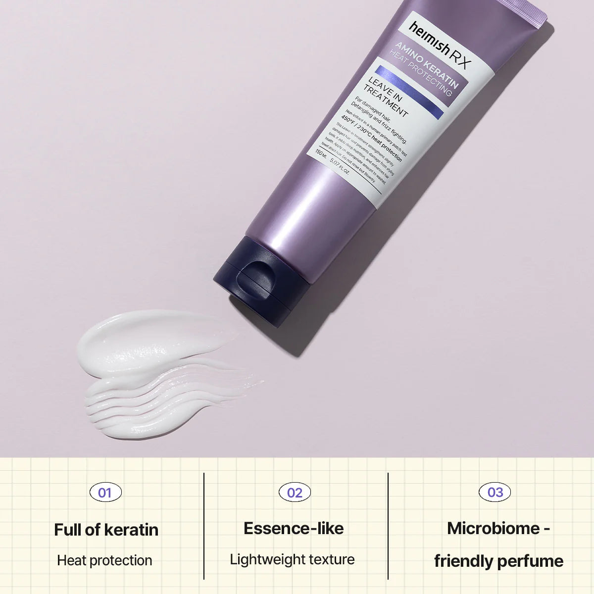 Amino Keratin Heat Protecting Leave In Treatment