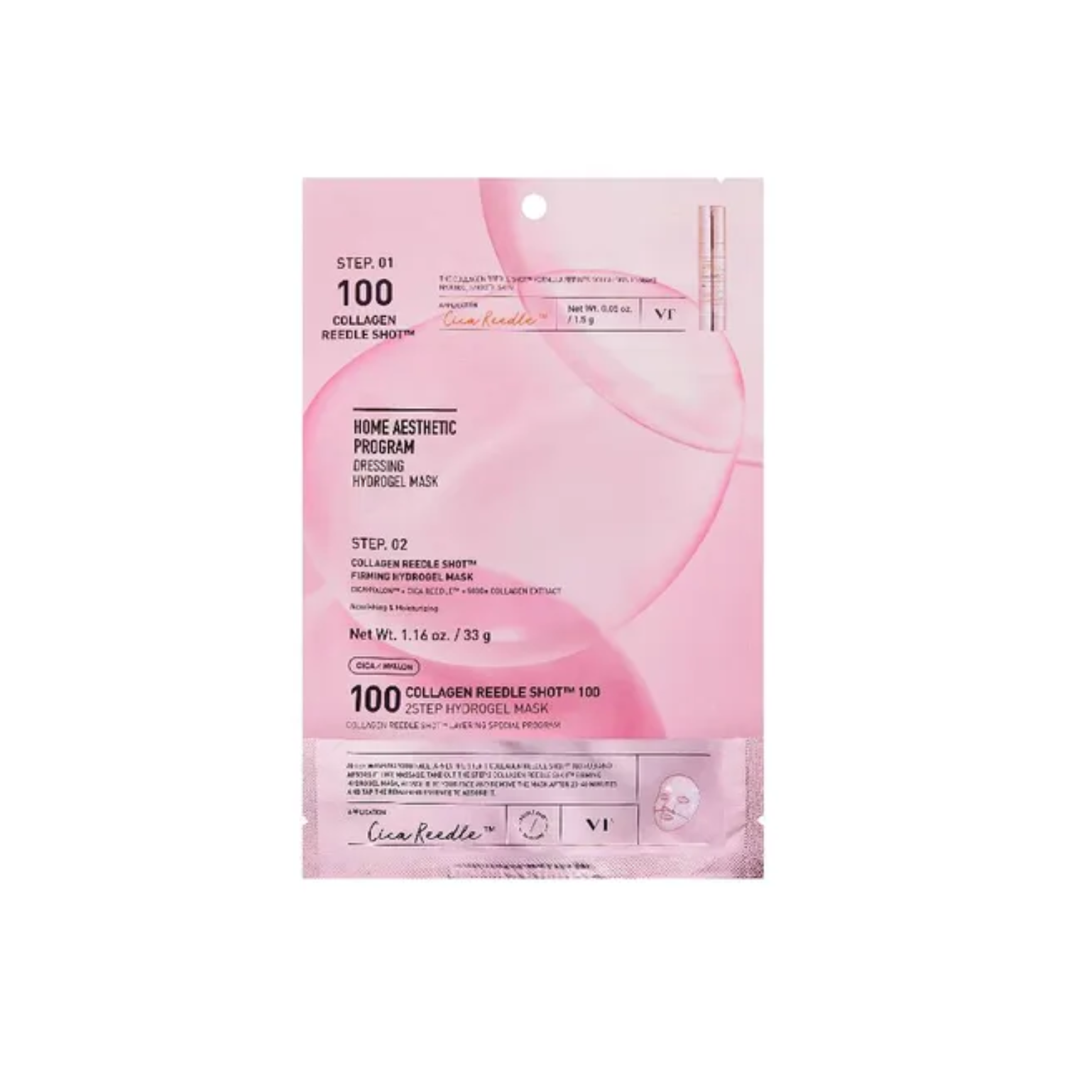100 Collagen Reedle Shot 2-Step Mask