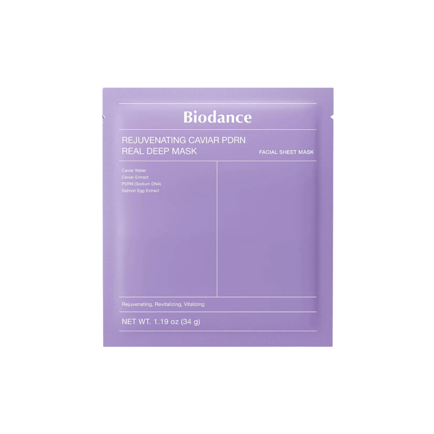 Rejuvenating Caviar PDRN Real Deep Mask