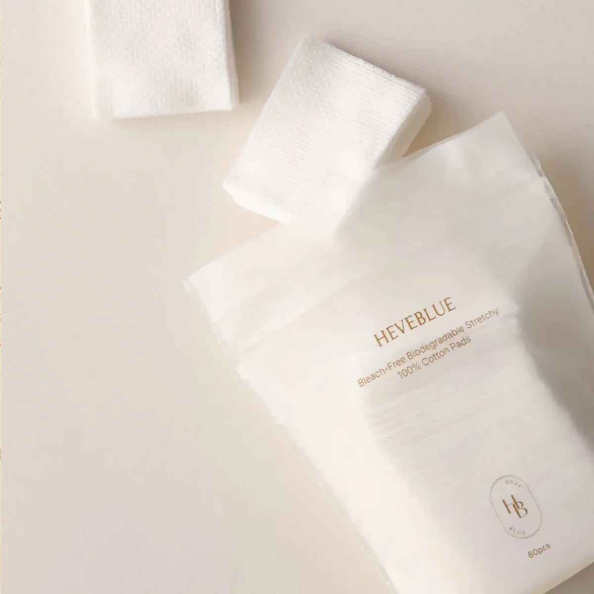 Bleach-Free Biodegradable Stretchy 100% Cotton Pads