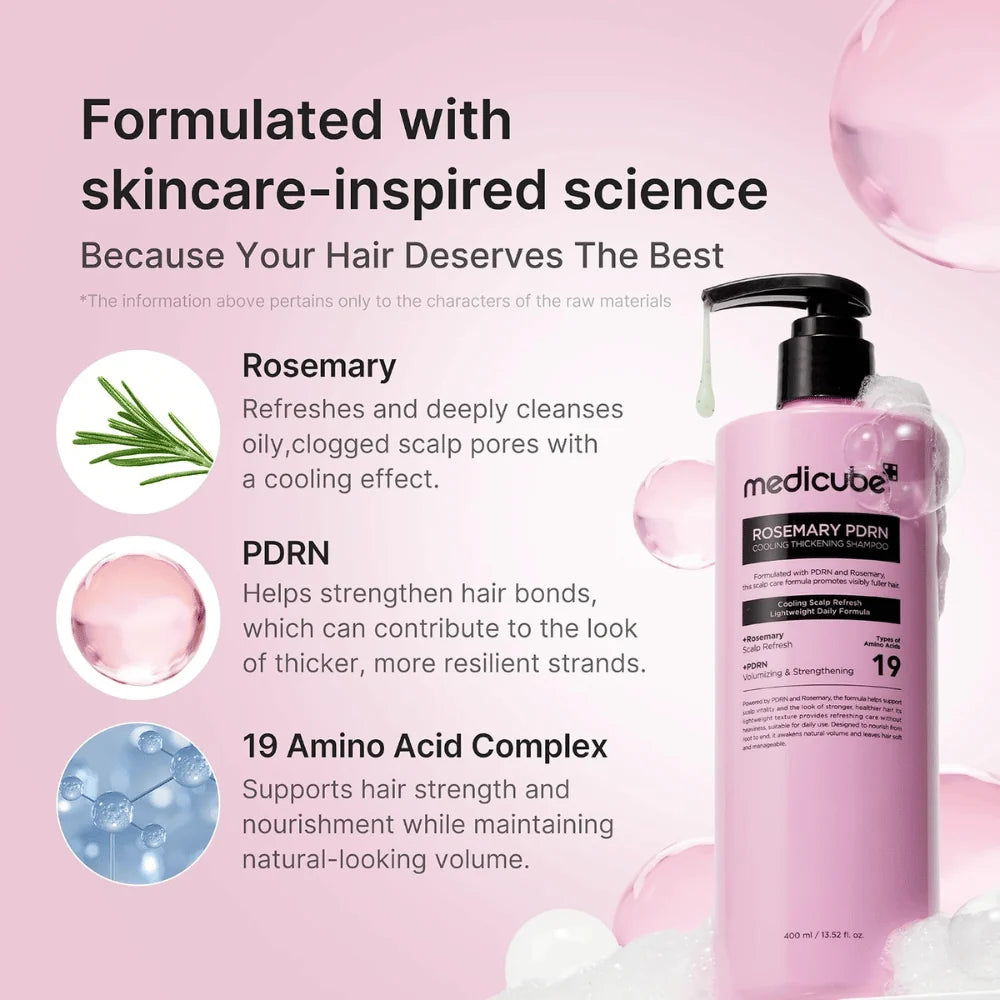 Rosemary Pdrn Cooling Thickening Shampoo