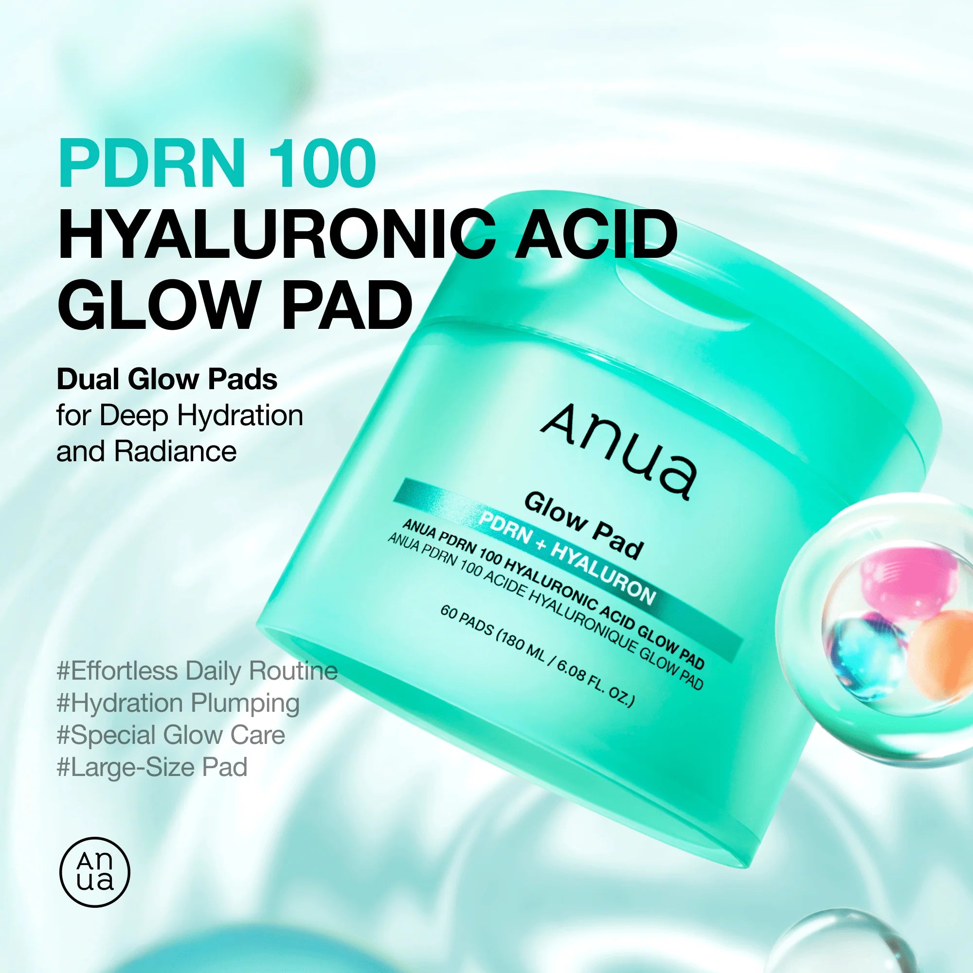 PDRN 100 Hyaluronic Acid Glow Pad