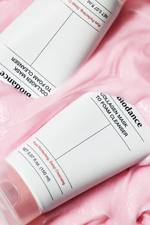 Collagen Mask to Foam Cleanser