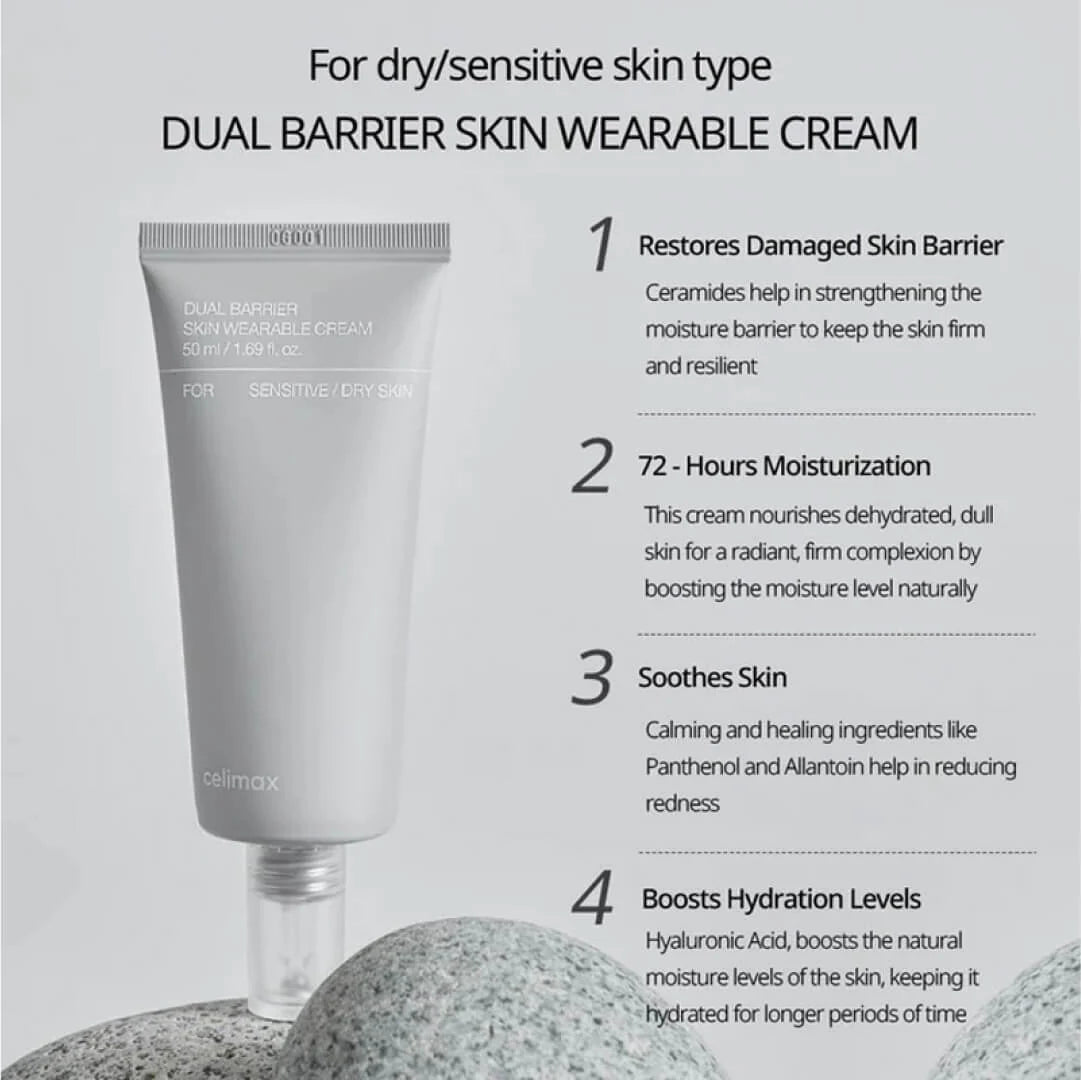 Dual Barrier Skin Wearable Cream