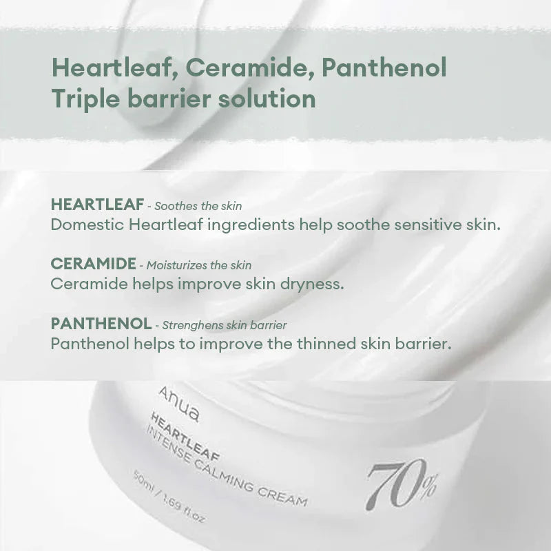 Heartleaf 70% Intense Calming Cream