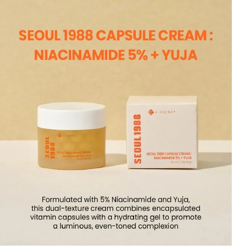 Seoul 1988 Capsule Cream: Niacinamide 5% + Yuja