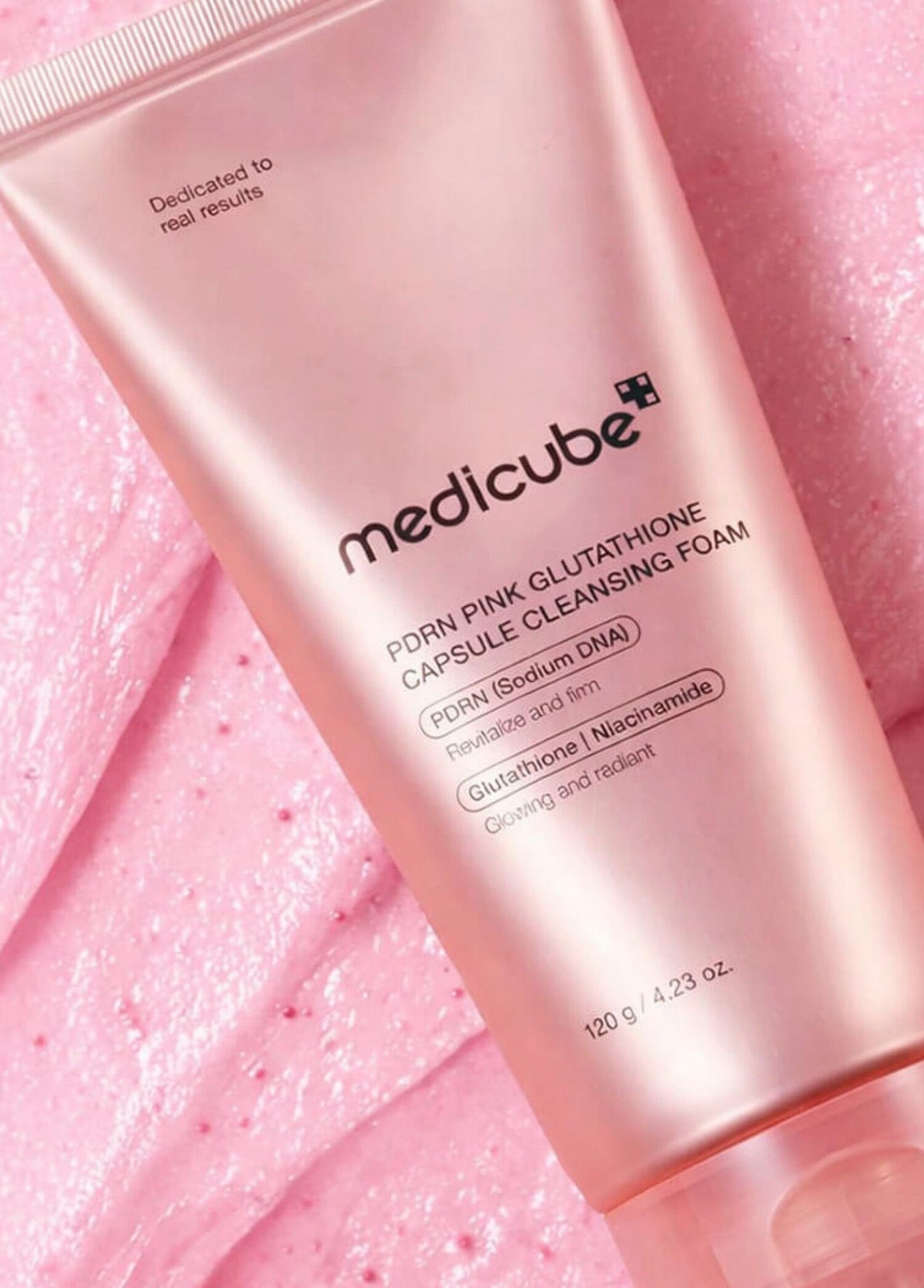 Pdrn Pink Glutathione Capsule Cleansing Foam